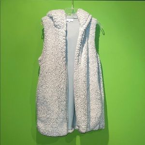 Peach love Sherpa vest